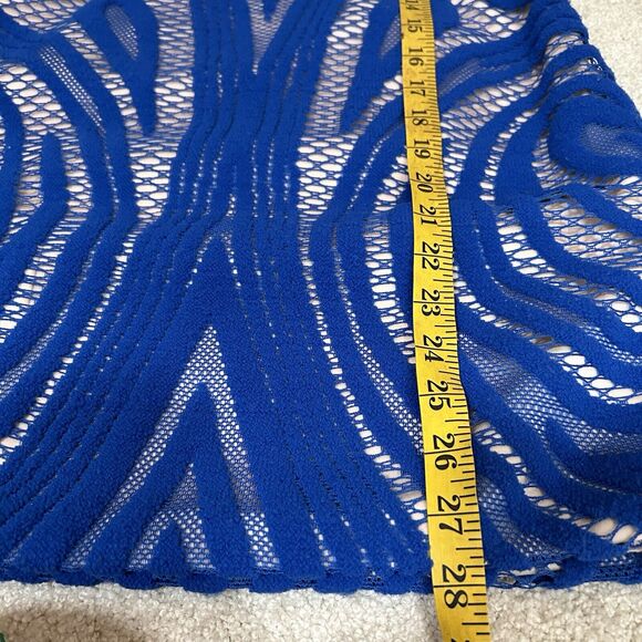 Rachel Allen Mini Strapless Blue Dress Women's Size 8 Party Dance Cocktail - Picture 8 of 10